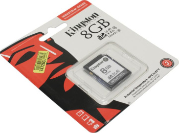 Карта памяти Kingston <SDIT/8GB> SDHC Industrial Memory Card 8Gb A1 V10 UHS-I U3