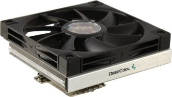 Вентилятор Deepcool <R-AN600-BKNNMN-G> AN600 (4пин, 115x/1200/1700/AM4/AM5, 24.2дБ, 500-1850об/мин, Al+тепл.трубки)