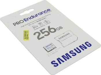 Карта памяти Samsung PRO Endurance <MB-MJ256KA/APC> microSDXC Memory Card 256Gb Class10 UHS-I U3 V30+ microSD--> SD Adapter