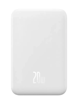 Портативный аккумулятор Baseus Power Bank Magnetic Mini Wireless Fast Charge 20000mAh 20W White PPCX150002