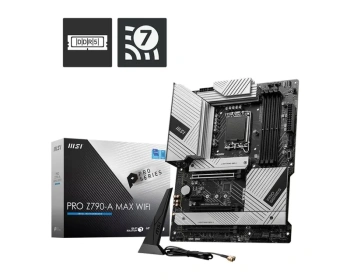 Материнская плата MSI PRO Z790-A MAX WIFI (RTL) LGA1700 <Z790> 3xPCI-E HDMI+DP 2.5GbLAN+WiFi+BT SATA ATX 4DDR5