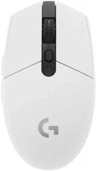 Мышь беспроводная Logitech G304 Lightspeed белый оптическая (12000dpi) USB (5but)