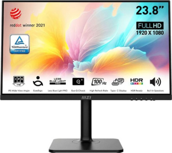 Монитор 23.8" MSI Modern MD2412P с поворотом экрана (IPS, 100Hz, LCD, 1920x1080, HDMI, USB Type-C)