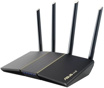 Маршрутизатор Asus RT-AX57 AX3000 10/100/1000BASE-TX черный