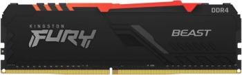 Оперативная память Kingston DDR4 32GB 3200MHz KF432C16BB2A/32 Fury Beast RGB RTL PC4-25600 CL16 DIMM 288-pin 1.35В dual rank Ret
