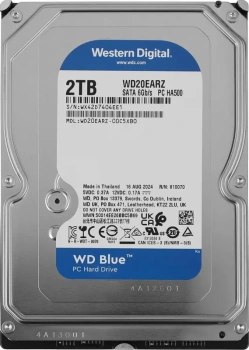 Жесткий диск WD SATA-III 2 Тб WD20EARZ Desktop Blue (5400rpm) 64Mb 3.5"