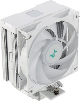 Вентилятор Deepcool <R-AG400-WHADMN-G-1> AG400 DIGITAL WH ARGB(115x/1200/1700/AM4/AM5,31.6дБ,500-2100об/мин,Al+тепл.трубки)