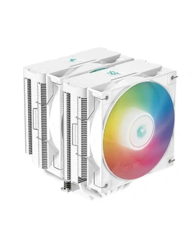 Вентилятор Deepcool <R-AG620-WHADMN-G-2> AG620 DIGITAL WH ARGB(115x/1200/1700/AM4/AM5,29.4дБ,300-1950об/мин,Al+тепл.трубки)