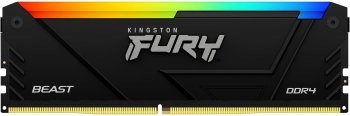 Оперативная память 16GB 3600MHz Kingston KF436C18BB2A/16 Fury Beast RGB RTL Gaming PC4-28800 CL18 DIMM 288-pin 1.35В single rank с радиатором Ret