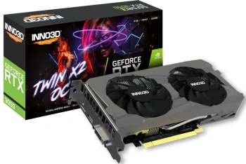 Видеокарта 8Gb <PCI-E> GDDR6 Inno3D <N30502-08D6X-1711VA41> (RTL) DVI+HDMI+DP <GeForce RTX3050>