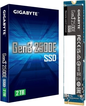 Твердотельный накопитель (SSD) Gigabyte 2TB M.2 2280 Gen3 2500E G325E2TB Gigabyte Gen3 2500E PCIe 3.0x4, NVMe 1.3, MTBF 1.5