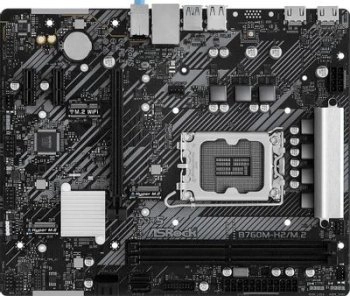 Материнская плата Asrock B760M-H2/M.2 Soc-1700 INTEL B760 2xDDR5 mATX AC`97 8ch(7.1) 2.5Gg RAID+HDMI