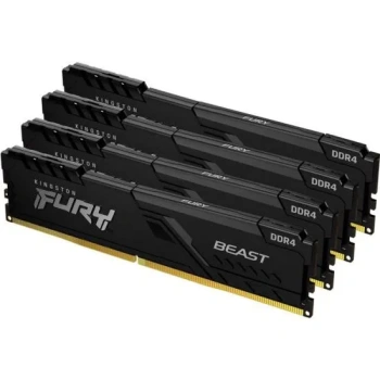 Оперативная память 4x8GB 3600MHz Kingston KF436C17BBK4/32 Fury Beast Black RTL Gaming PC4-28800 CL17 DIMM 288-pin 1.35В kit single rank с радиатором R