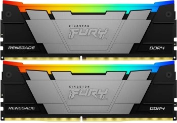Оперативная память 2x8GB 3600MHz Kingston KF436C16RB2AK2/16 Fury Renegade RGB RTL Gaming PC4-28800 CL16 DIMM 288-pin 1.35В kit dual rank с радиатором