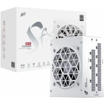 Блок питания 1STPLAYER SFX 750W PLATINUM White / SFX, APFC, 80 PLUS Platinum, LLC+DC-DC, 80mm fan, full modular / PS-750SFX-WH