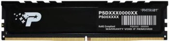 Оперативная память DDR5 16GB 5600MHz Patriot PSP516G560081H1 Signature Premium RTL PC5-44800 CL46 DIMM 288-pin 1.1В single rank с радиатором Ret