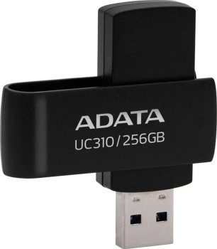 Накопитель USB A-DATA Flash Drive 256GB <UC310-256G-RBK> UC310, USB 3.2, черный