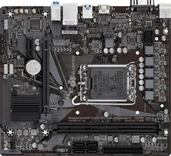 Материнская плата GIGABYTE H610M H V2, LGA1700, H610, 2*DDR5, 4*SATA, 1*M.2, 2*USB 3.2, 4*USB 2.0, 1*PCIx16, 1*PCIx1, D-Sub+HDMI, mATX