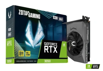 Видеокарта ZOTAC GeForce RTX 3050 ECO SOLO 8 ГБ (ZT-A30500R-10L)