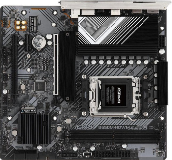 Материнская плата Asrock B650M-HDV/M.2 SocketAM5 AMD B650 2xDDR5 mATX AC`97 8ch(7.1) 2.5Gg RAID+HDMI+DP