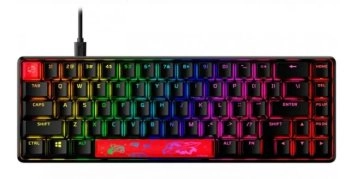 Клавиатура HyperX игровая проводная Alloy Origins 65 (Red Switch), (HyperX Red), Русская раскладка, черный