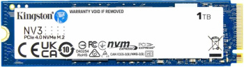 Твердотельный накопитель (SSD) Kingston SSD NV3, 1000GB, M.2(22x80mm), NVMe, PCIe 4.0 x4, 3D TLC SNV3S/1000G