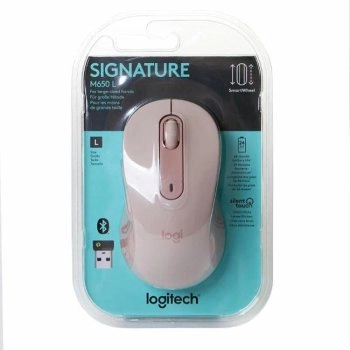 Мышь беспроводная Logitech Signature M650 L Bluetooth, розовый 910-006237