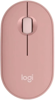 Мышь беспроводная Logitech M350S Pebble 2 Silent Bluetooth, розовый 910-007014