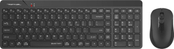 Комплект клавиатура + мышь A4Tech Fstyler FG2300 Air2 клав:черный мышь:черный USB беспроводная slim (FG2300 AIR2 BLACK)