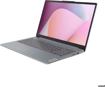 Ноутбук Lenovo IdeaPad Slim 3 15ABR8 15,6", AMD Ryzen 3 7330U, RAM 8 ГБ, SSD 256 ГБ, AMD Radeon, Без системы, (82XMBDTRRU), серый, Русская раскладка