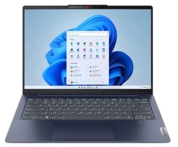 Ноутбук Lenovo IdeaPad Slim 5 OLED 14ABR8 14", AMD Ryzen 7 7730U, RAM 16 ГБ, SSD 1024 ГБ, AMD Radeon, Без системы, (82XE0043RK), синий, Русская раскла
