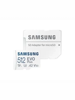 Карта памяти MicroSDXC512GB Samsung Class 10 Evo Plus U1 + SD адаптер (MB-MC512KA/EU)