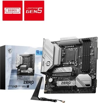 Материнская плата MSI B650M PROJECT ZERO B650, AM5, 4DDR5, 1PCI-Ex16, 2PCI-Ex1, 2M.2, 4SATA3.0, 1USB3.2Gen2x2, 5USB3.2Gen2, 4USB3.2Gen1, 6USB 2.0