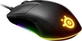 Мышь SteelSeries проводная Rival 3, черный 62513