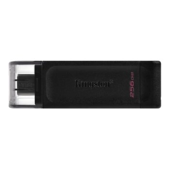 Накопитель USB 256 ГБ Kingston USB-C 3.2 Data Traveler 70 (DT70/256GB), чёрный
