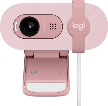 Веб-камера Logitech Web-камера с микрофоном Brio 100/90 Full HD, розовый