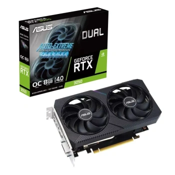 Видеокарта ASUS GeForce RTX 3050 Dual V2 OC Edition 8 ГБ (90YV0GH6-M0NA00)