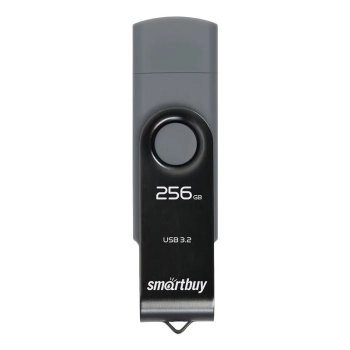 Накопитель USB SmartBuy Twist Dual 256 ГБ, серый гранит