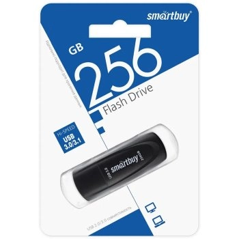 Накопитель USB SmartBuy Scout 3.0 256 ГБ, черный