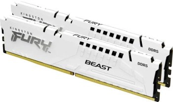 Оперативная память Kingston Fury Beast White DDR5 5600 МГц 2x32 ГБ (KF556C36BWEK2-64)