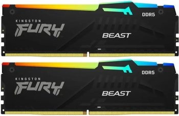 Оперативная память Kingston Fury Fury Beast Black Expo  DDR5 6000 МГц 2x8 ГБ (KF560C30BBEAK2-16)