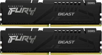 Оперативная память Kingston Fury Fury Beast DDR5 6000 МГц 2x16 ГБ (KF560C30BBK2-32)