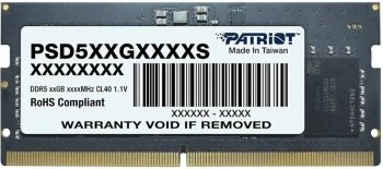 Оперативная память Patriot Memory Signature Line DDR5 5200 МГц 1x16 ГБ (PSD516G520081S)