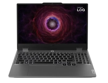 Ноутбук Lenovo LOQ 15ARP9 15.60", AMD Ryzen 7 7435HS, RAM 16 ГБ, SSD 1024 ГБ, NVIDIA GeForce RTX 4070 для ноутбуков (8 Гб), Без системы, (83JC