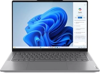 Ноутбук Lenovo Yoga Pro 7 14AHP9 14.5", AMD Ryzen 7 8845HS, 16 ГБ, SSD 1024 ГБ, AMD Radeon 780M, Windows Home, (83E3001PRU), серебристый, Русская раск