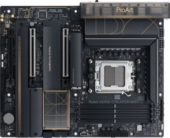 Материнская плата ASUS PROART X870E-CREATOR WIFI SocketAM5 AMD X870 4xDDR5 ATX AC`97 8ch(7.1) 1 x 10Gigabit + 1 x 2.5Gigabit RAID+HDMI+DP
