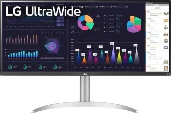 Монитор 34" LG 34WQ650-W Silver-White (IPS, 2560x1080, 100Hz, 5 ms, 178°/178°, 500 cd/m, 1000:1, +HDMI 1.4, +DP, USB-C)