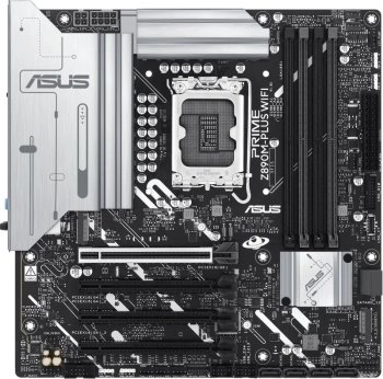 Материнская плата / MB ASUS INTEL Z890 s1851, 4xDDR5(192GB), 1xPCIe 5.0x16, 3xPCIe 4.0x16, 1xLAN (2.5GbE), Wi-Fi, BT, 6xSATA 6Gb/s, 3xM.2, 1xUSB-C, 7x