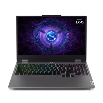 Ноутбук LENOVO LOQ 15IAX9 15.6" 1920x1080/Intel Core i5 12450HX/RAM 24Гб/SSD 512Гб/RTX 4050 6Гб/ENG|RUS/DOS серый 2.38 кг 83GS00ELRK