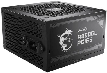 Блок питания MSI MAG A850GL PCIE5 , 850W, 80+ Gold, полностью модульный, ATX 3.0, PCIE5